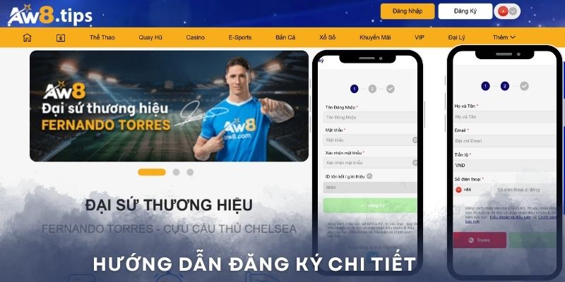 Hướng dẫn đăng ký AW8 chi tiết